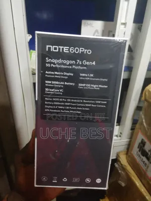 New Infinix Note 60 Pro 256 GB Black