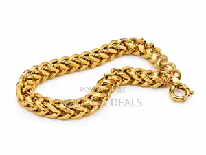Men's Gold Bracelet Link Hand Chain