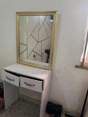 Dressing Table With Mirror| Makeup Vanity Table and Two Drawers