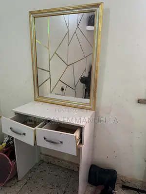 Dressing Table With Mirror| Makeup Vanity Table and Two Drawers
