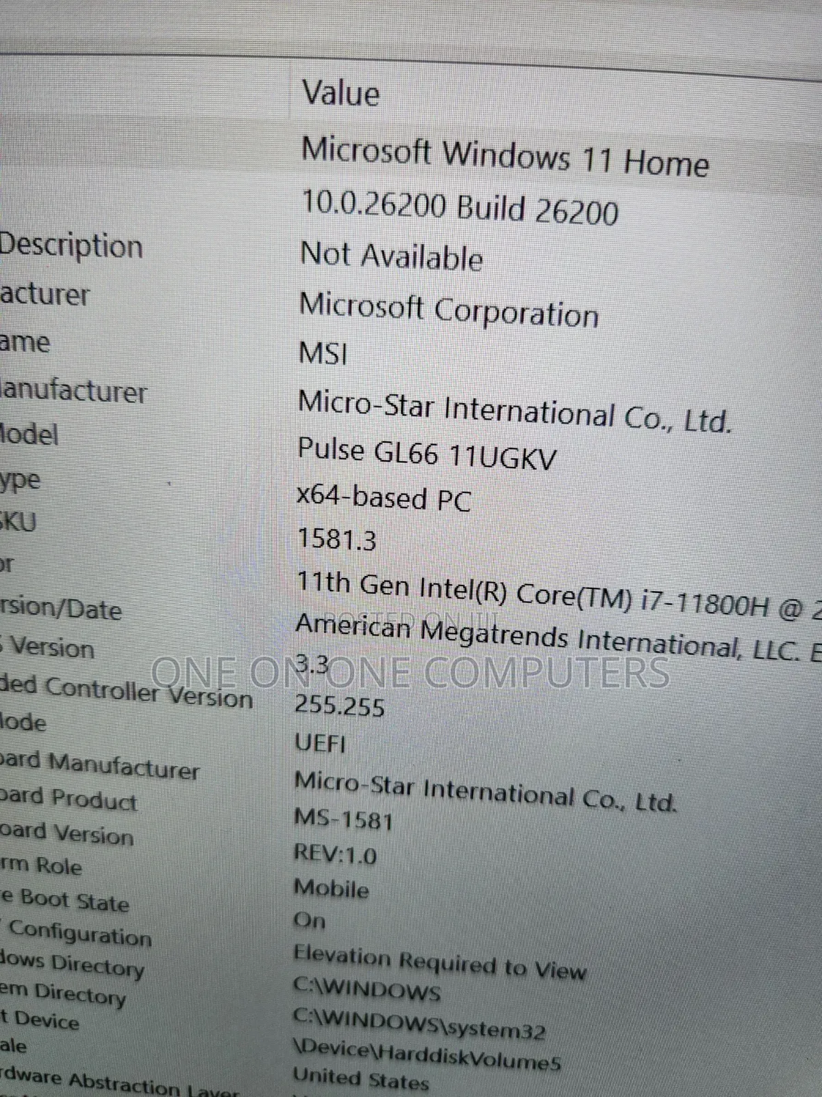 Laptop MSI Pulse GL66 16GB Intel Core i7 SSD 1T