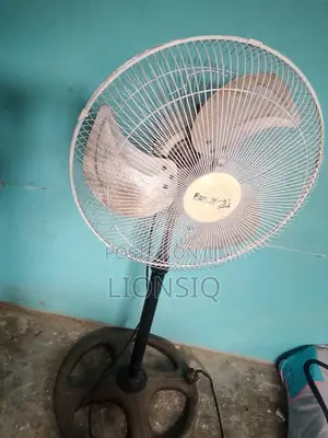 Used Working White Electric Standing Fan