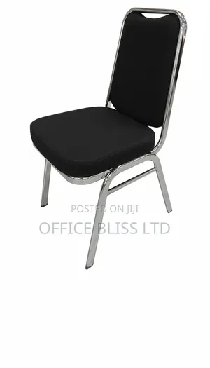 Modern Stackable Stainless Fabric Church / Banquet Chair