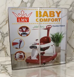 LMV 3-in-1 Baby Walker With Interactive Music, Canopy Push Handle