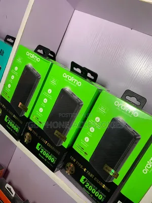 Original Oraimo 20000mAh Power Bank (15W AniFast + 100-Hr Torch)