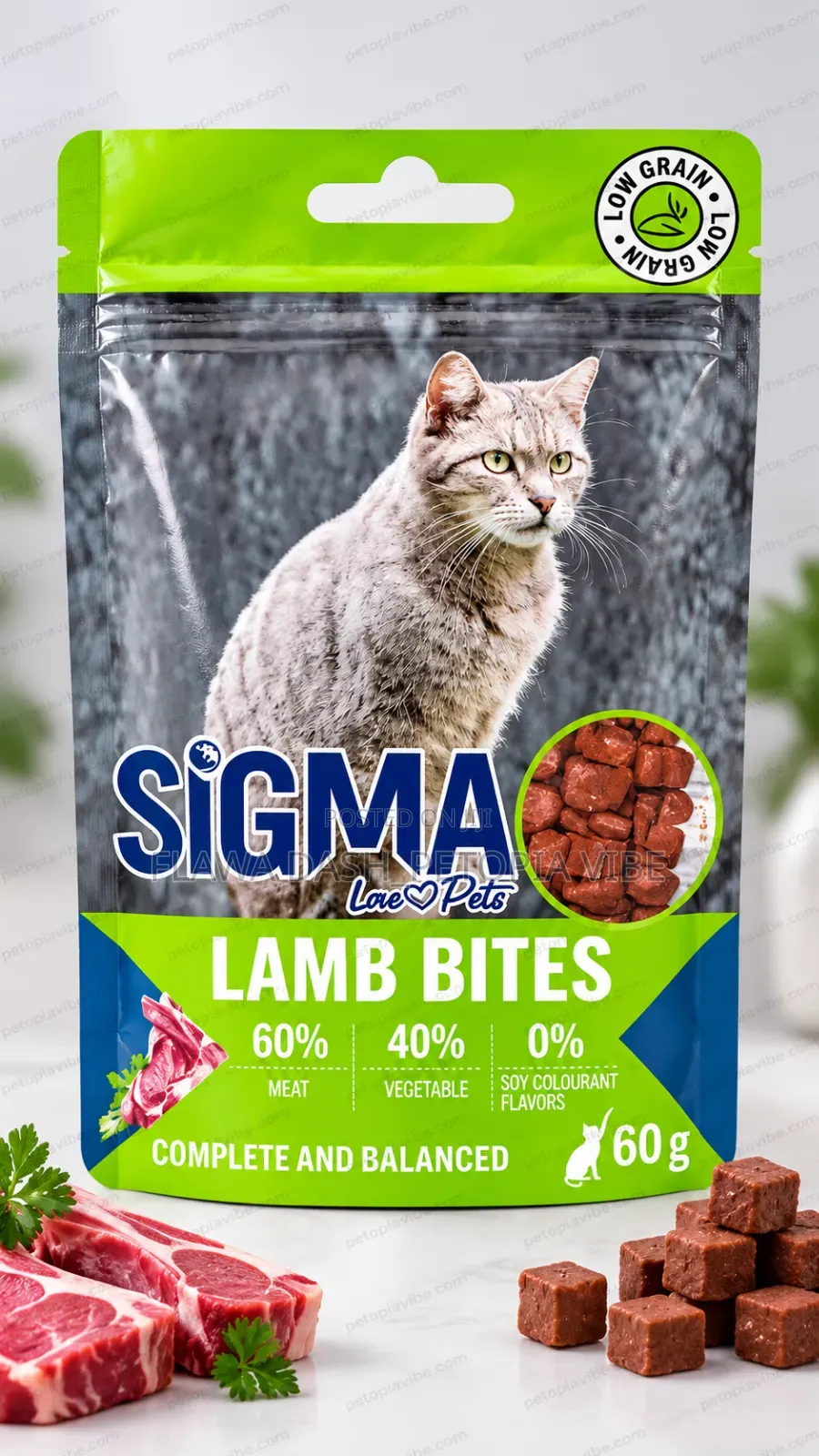 SIGMA Lamb Bites Cat Treats – 60g