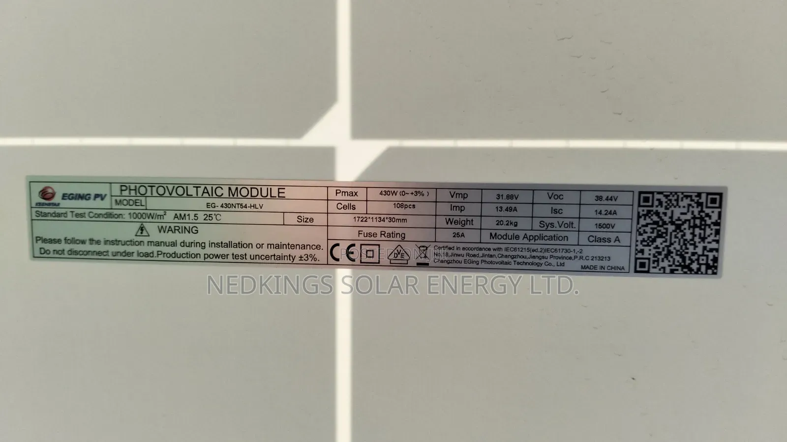430W Solar Panels