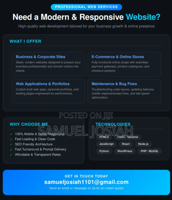 Professional Modern Responsive Web Development Services