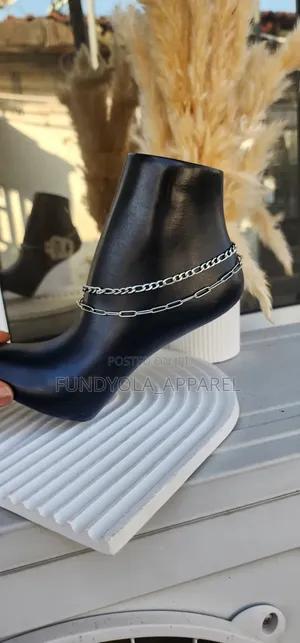 Layered Silver Leg Chains