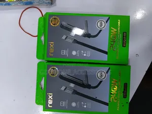 Rexi 240W Type-C to Type-C Fast Cable With Foldable Phone Stand (1.5m