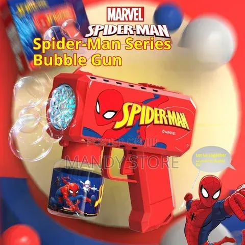 Spider Man Stitch Cartoon Shaped Bubble Shooter for Children