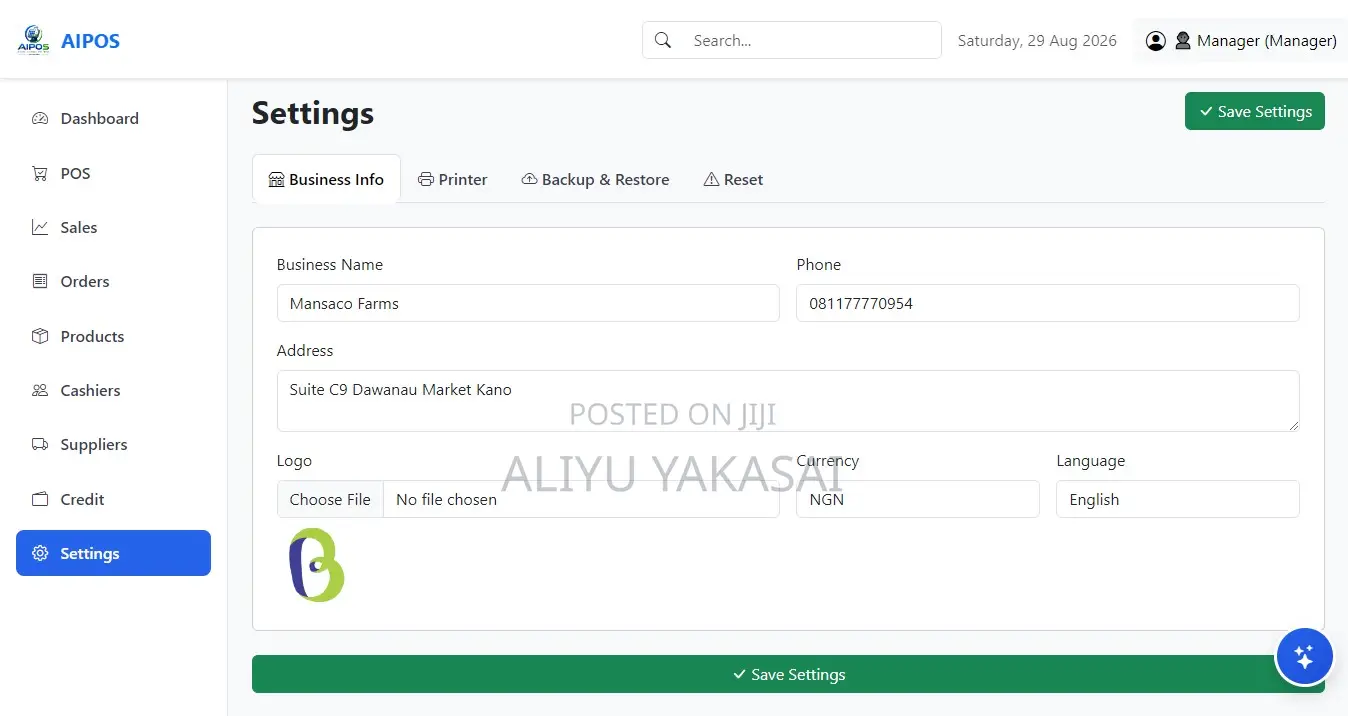 Point of Sale Software