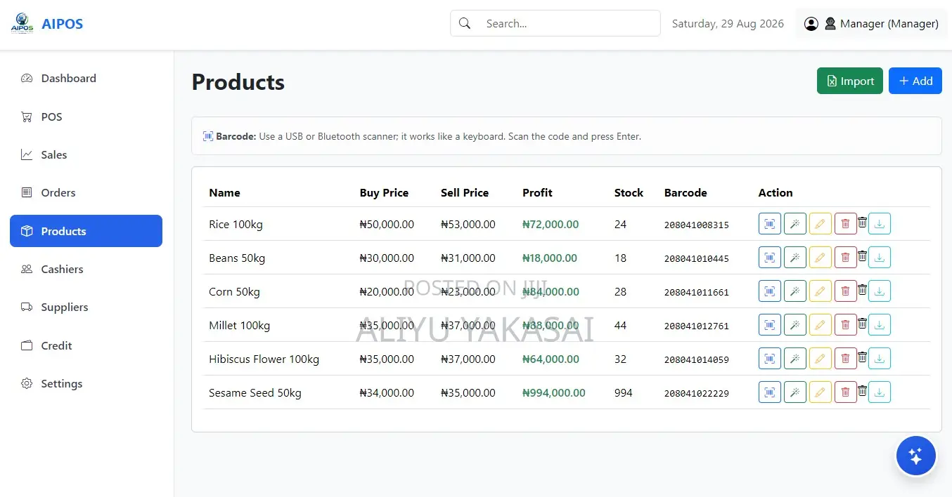 Point of Sale Software