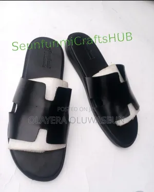 Premium Leather Pam Slippers for Men