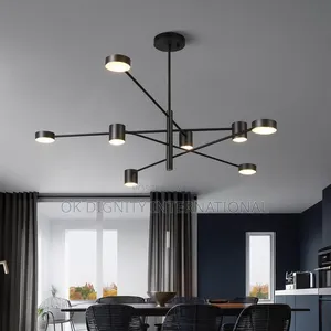 Modern Black Multi-Arm Chandelier – Luxury Ceiling Light