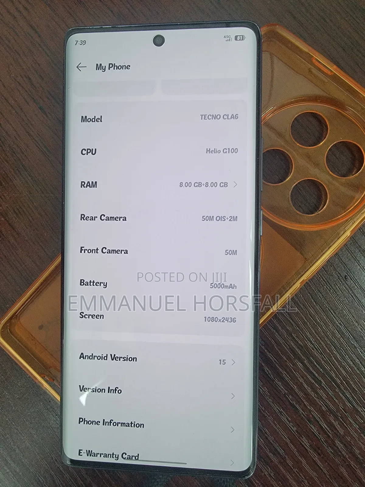 Tecno Camon 30S Pro 256 GB Black