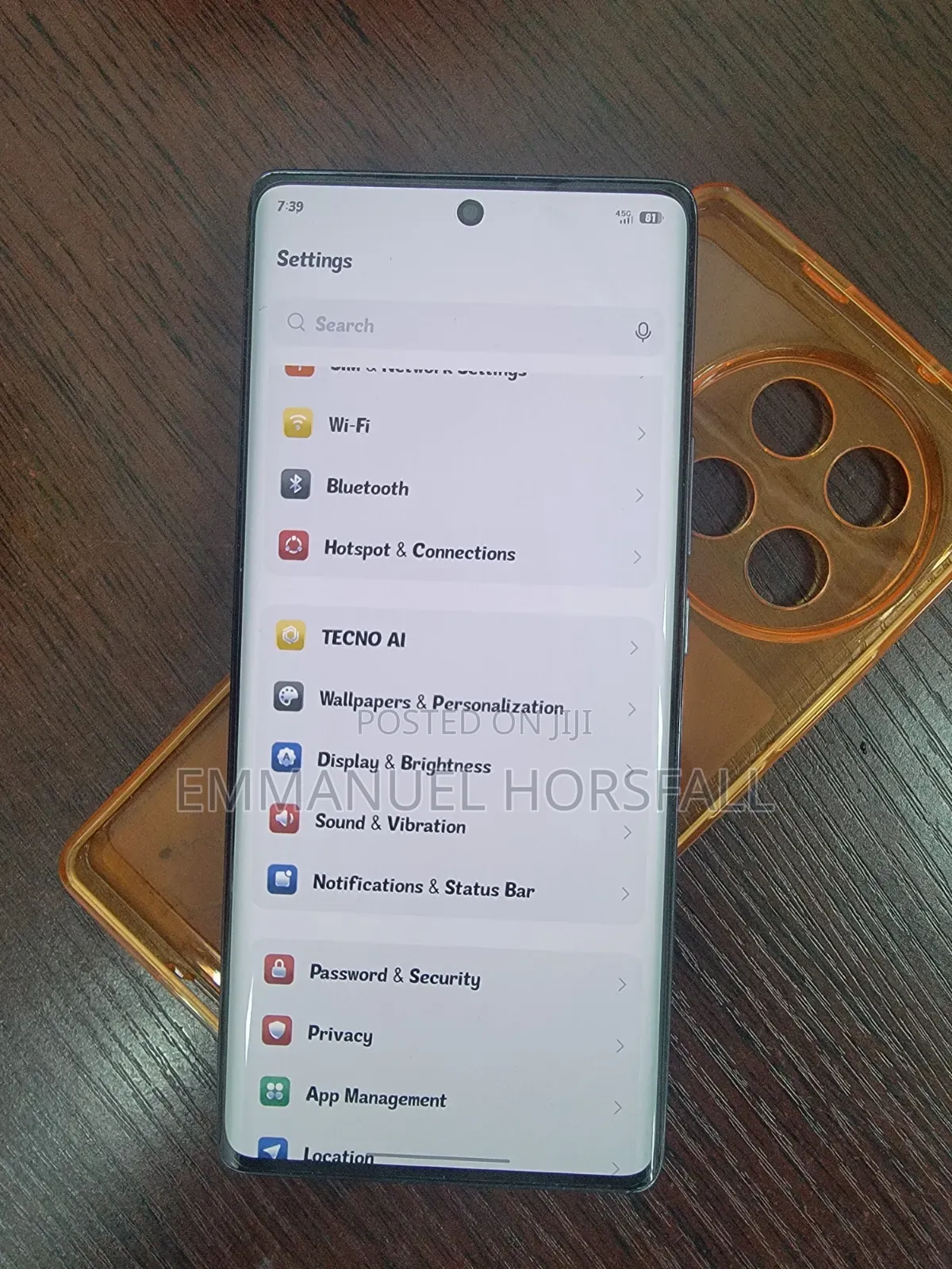 Tecno Camon 30S Pro 256 GB Black
