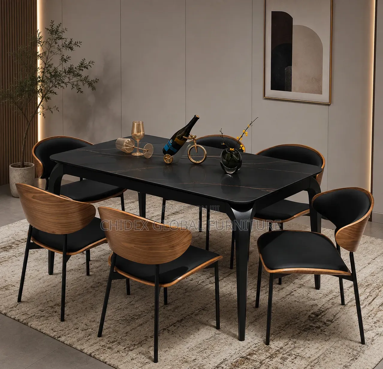 Simple Luxury Dining Table Set