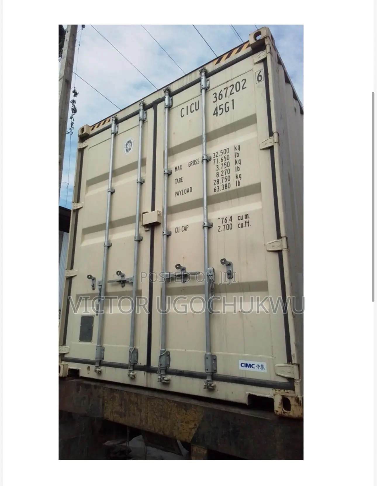 “23 Units 40HQ Empty Shipping Containers