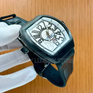 Frank Muller Automatic Leather Strap Watch