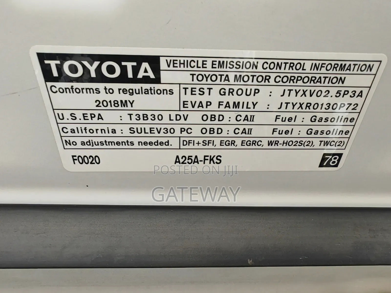 Toyota Camry 2018 White