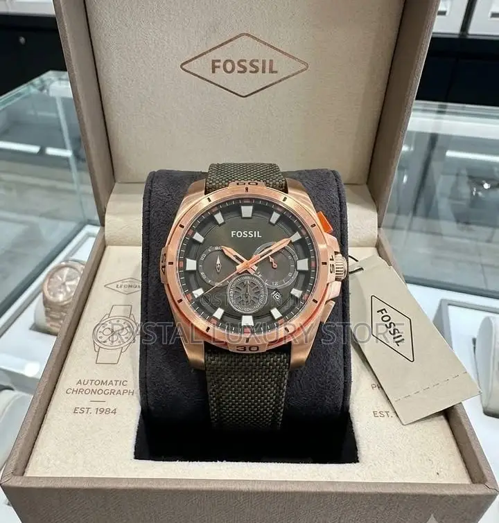 Fossil Quality Luxury Men Automatic Engine Wristwatch
