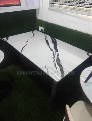 Unique Johnnystar Marble Dinning Table With 6 Chairs
