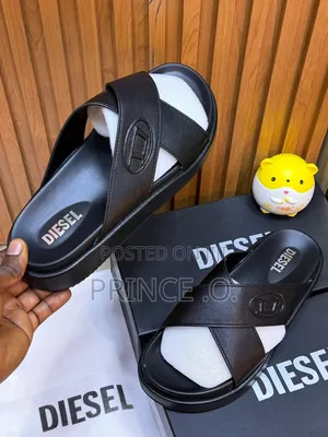 Leather 4 Colors Diesel Slippers