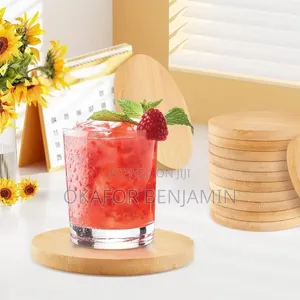 Customizable 6pcs Bamboo Coaster