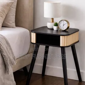 Bed Side Drawer Wooden Legs