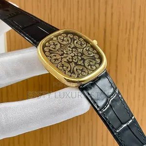 Patek Philippe Quality Luxury Men Genuine Leather Wristwatch