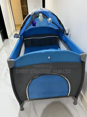 Mama Kids Baby Foldable Trend Yard Bed Cot With Canopy