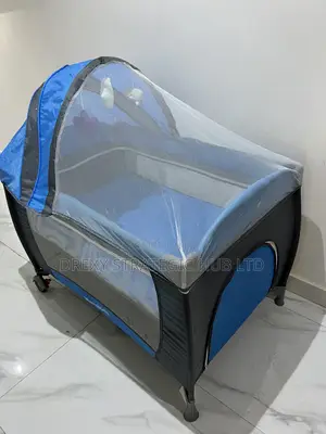 Mama Kids Baby Foldable Trend Yard Bed Cot With Canopy