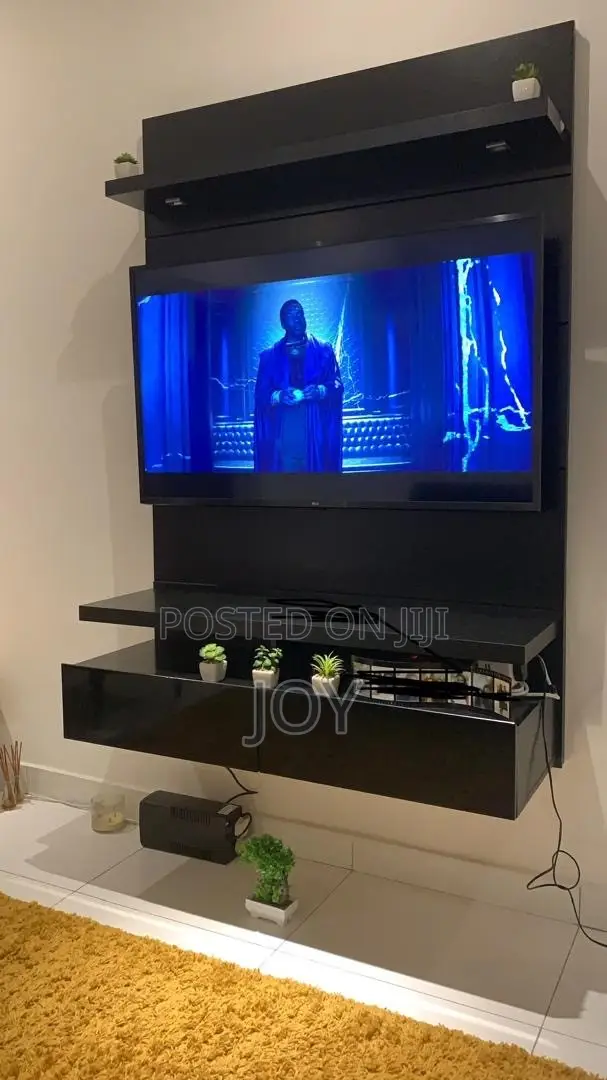 Sleek Wall-Mounted TV Console - Modern Space-Saving