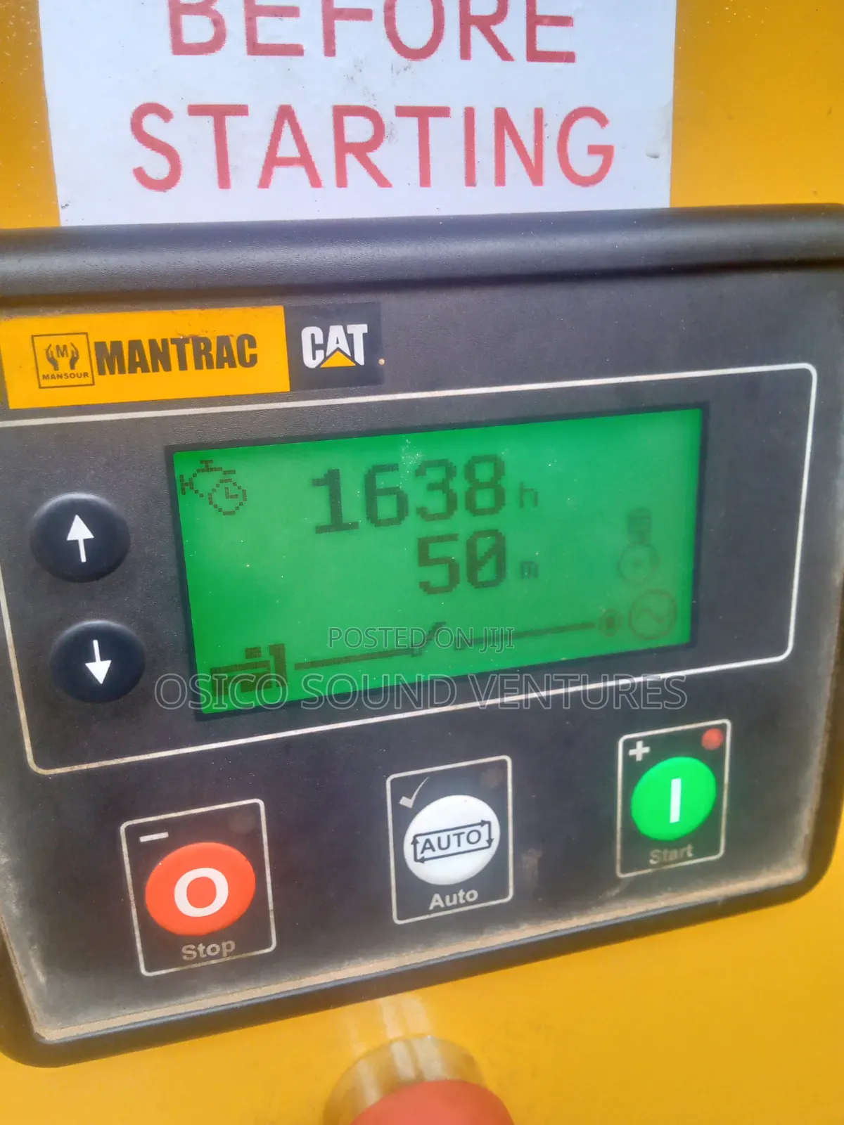 Mantrac ( CAT) 22 kVA Generator