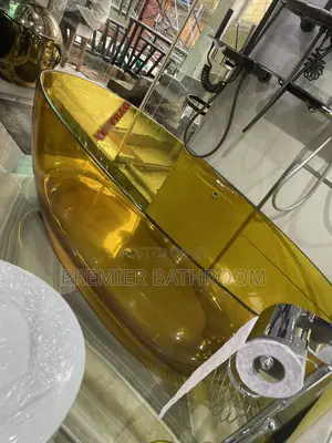 Golden Luxury Glass Bathtub