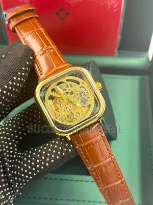Forsining Transparent Watch Automatic Mechanical Leather Strap