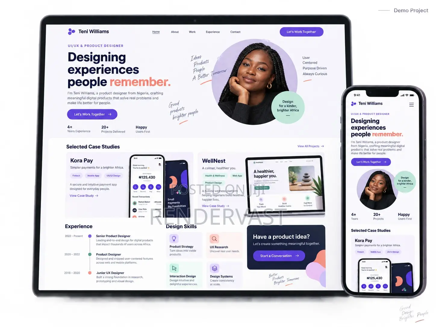 Professional Portfolio Personal Website Design