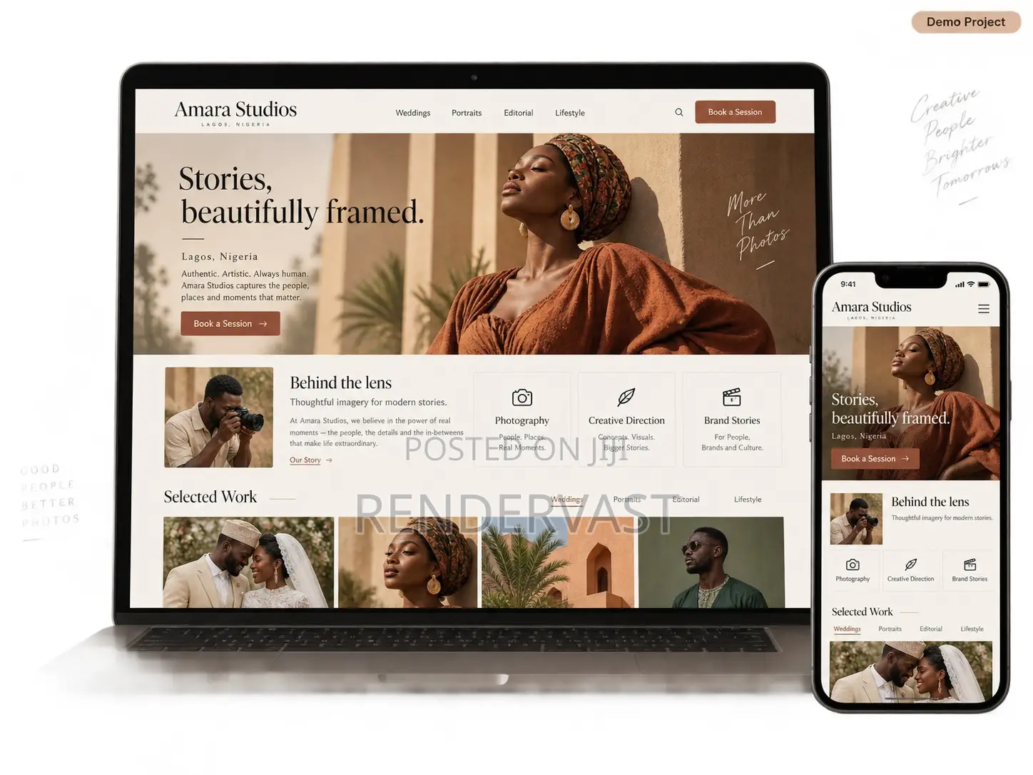 Professional Portfolio Personal Website Design