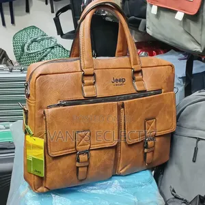 Premium Jeep Buluo Leather Briefcase / Laptop Bag