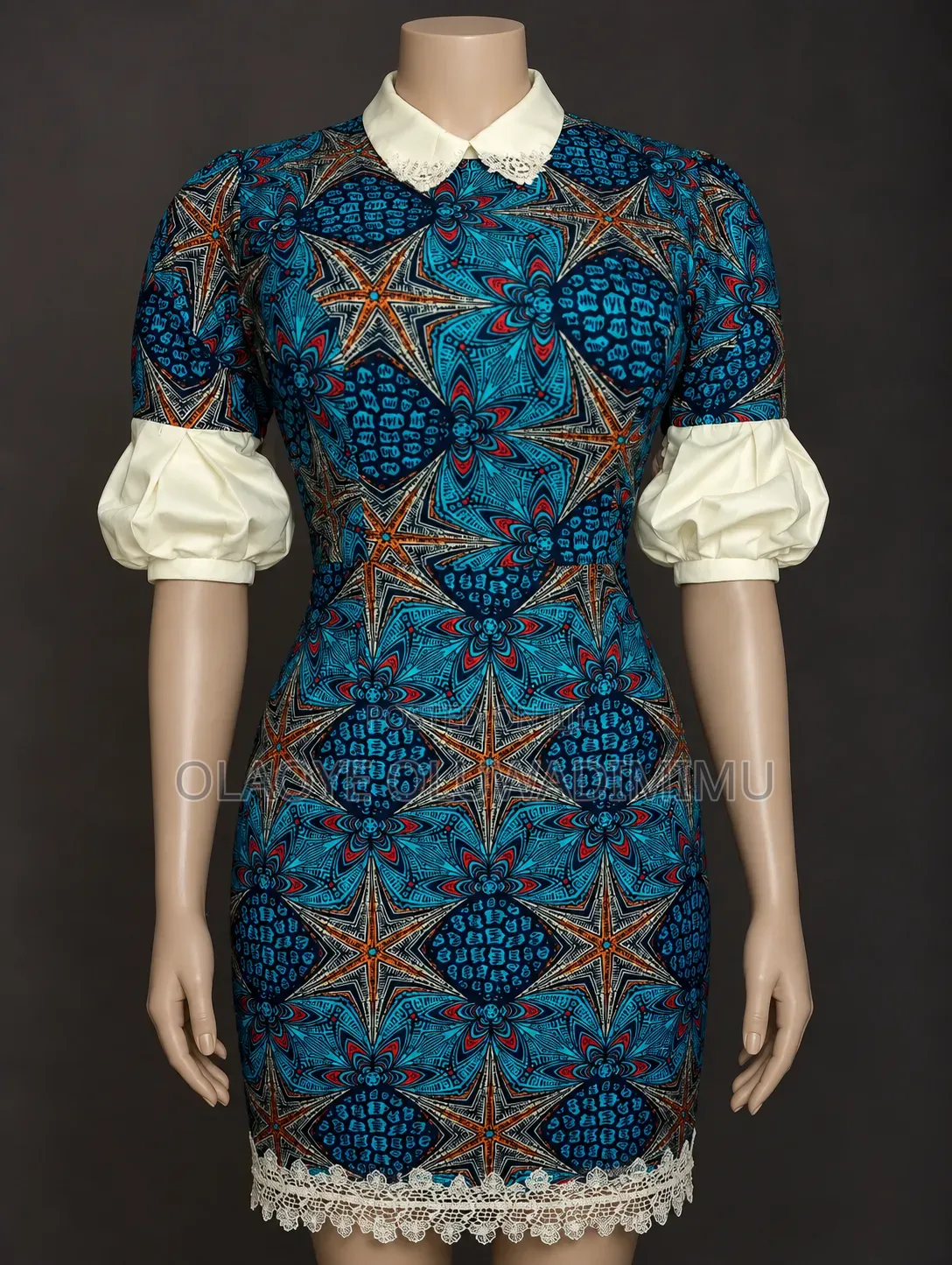 Thedaintyneedles Ankara Short Gown