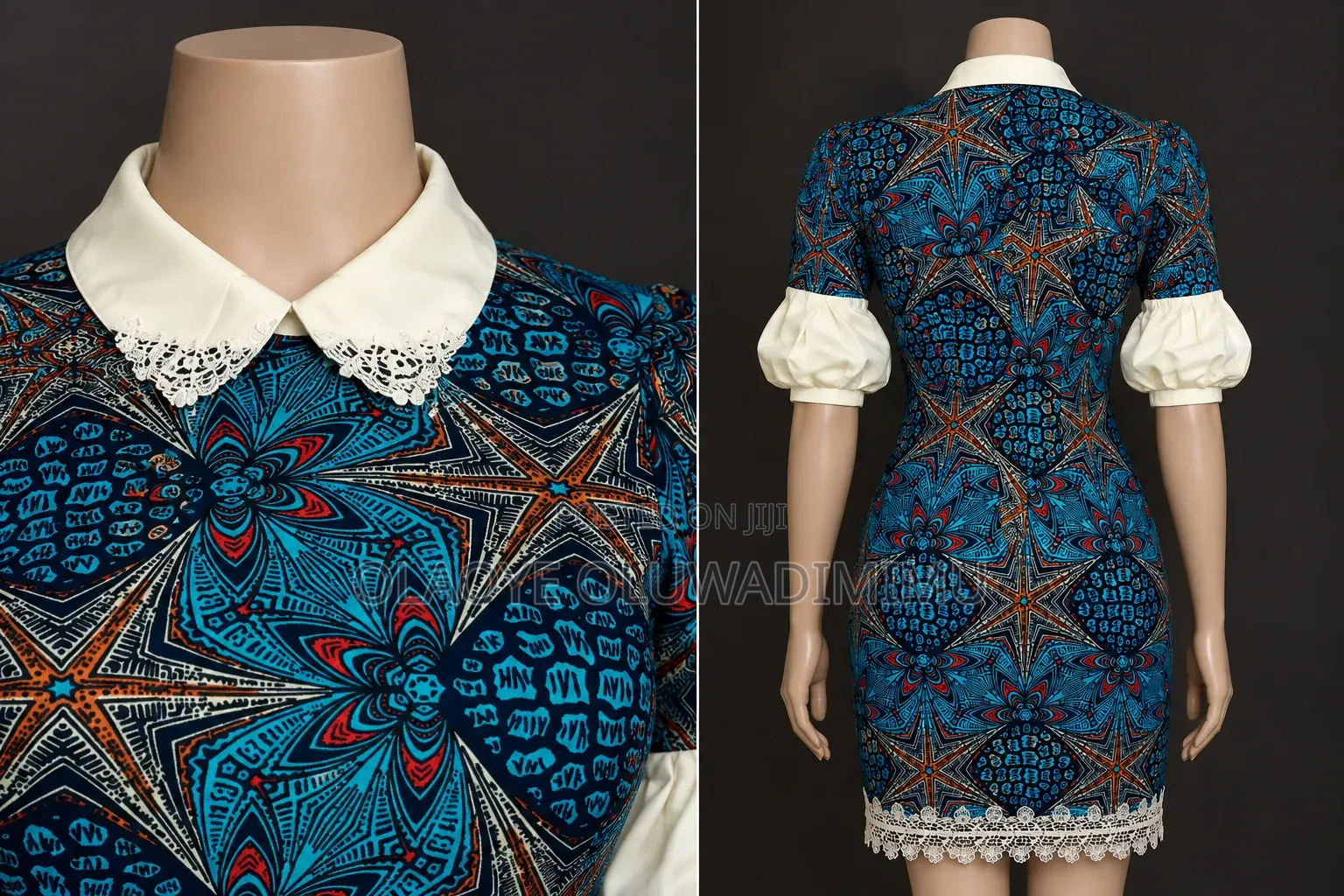 Thedaintyneedles Ankara Short Gown