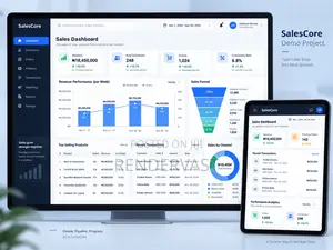 Custom Admin Dashboard Management System Development