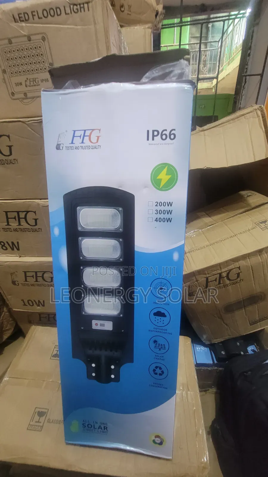 FFG Solar Street Light 4-Eye Straight