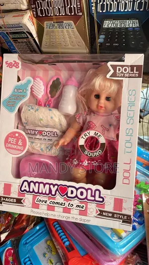 Realistic Dress Up Baby Doll Model Style With Multiple Accessories