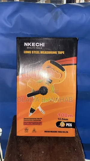 Nkechi 100M Long Steel Measuring Tape for Construction