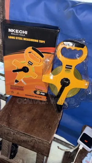 Nkechi 100M Long Steel Measuring Tape for Construction
