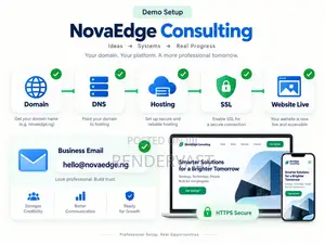 Domain, Web Hosting Professional Business Email Setup