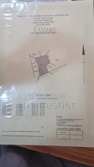 5,600 Square Meters Land at Mabushi District, Abuja for Sale
