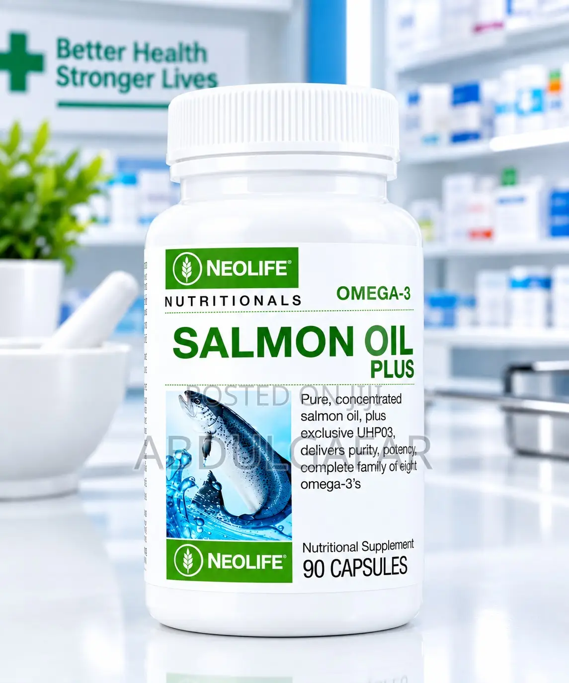 Omega-3 Plus - 90 Capsules (Single) for Brain, Joints and Healthy Eyes